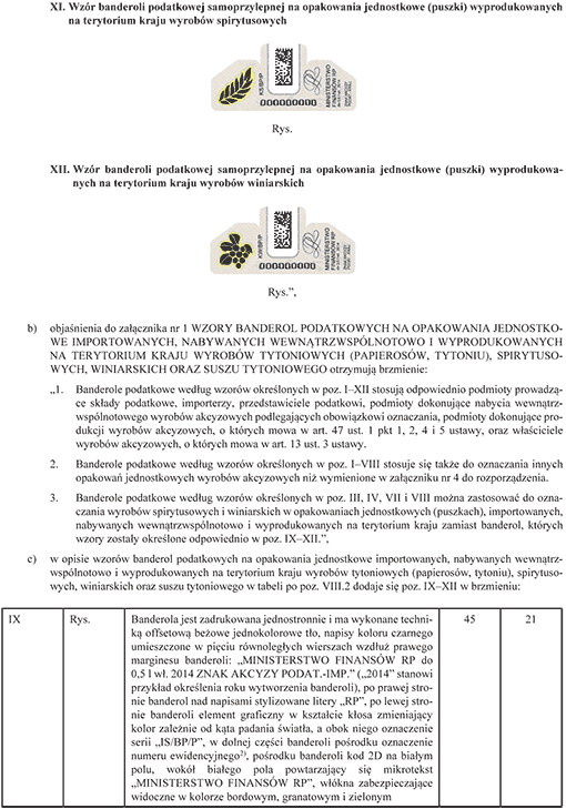Rozporządzenie Ministra Finansów z dnia 12.08.2014 r. zmieniające rozporządzenie w sprawie oznaczania wyrobów akcyzowych znakami akcyzy - str. 2