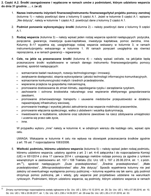 Sprawozdanie z wykorzystania środków z instrumentów inżynierii finansowej, o których mowa w art. 3b pkt 1 ustawy z dnia 6 grudnia 2006 r. o zasadach prowadzenia polityki rozwoju